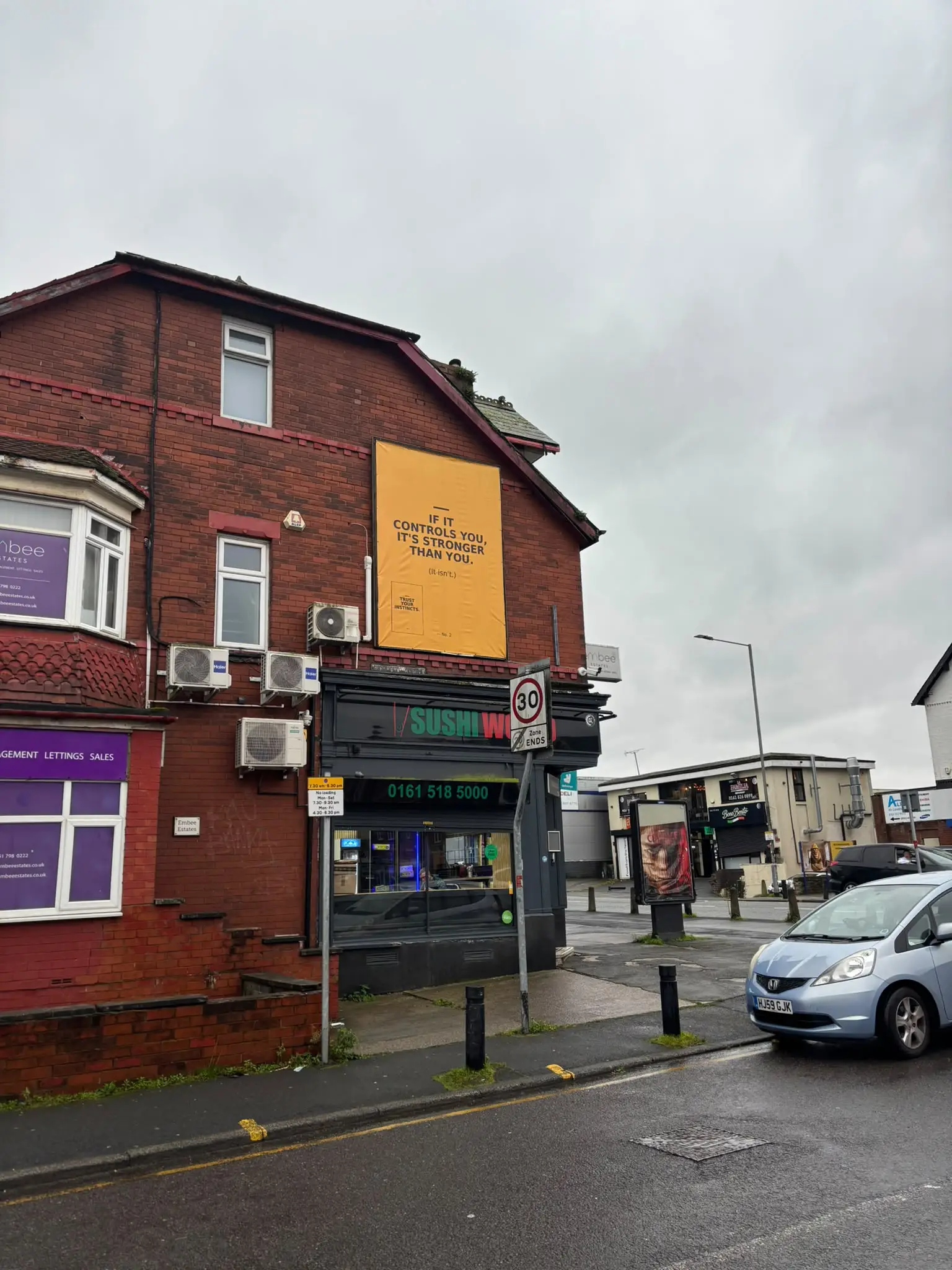 Prestwich billboard installation by Banner Palace Printing   Copy image alt text